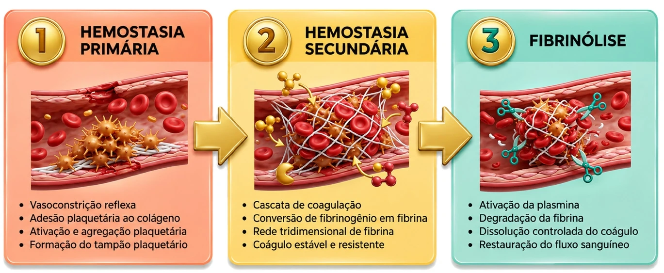 Hemostasia como processo integrado