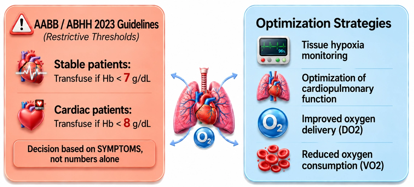 Tolerance of anemia and individualized decision-making